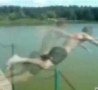 Funny Links - Running Diver Hits Chains