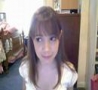 Funny Pictures - Girl Stares at Webcam 