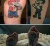 Funny Pictures - Mario and Luigi Tattoo