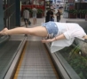 Funny Links - One Way To Ride An Escalator