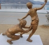 Funny Pictures - Statue of Boys Playing