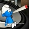 Funny Pictures - Smokin Smurf