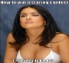 Celebrities - How To Win a Staring Contest