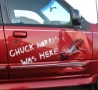 Funny Pictures - Chuck Norris Was Here