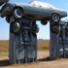 Weird Funny Pictures - Car and Fridge Stonehendge