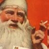 Weird Funny Pictures - Santa Smokes Lucky Strike