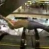 Funny Links - Blonde Does an Escalator Spin 