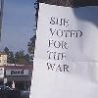 Political Pictures - She Voted For The War